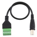 USB Type-B Male Plug to 5 Pin Pluggable Terminals Solder-free USB Connector Solderless Connection Ad