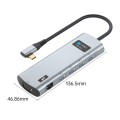 V261A 12 in 1 Elbow USB-C/Type-C to USB Digital Display Docking Station HUB Adapter