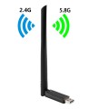 EDUP EP-AC1666 Dual Band 11AC 650Mbps High Speed Wireless USB Adapter WiFi Receiver, Driver Free