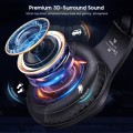 Wintory M3 USB + 3.5mm 4 Pin Adjustable RGB Light Gaming Headset with Mic (Black)