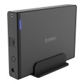 ORICO 7688C3 8TB 3.5 inch USB-C / Type-C Mobile HDD Enclosure with Detachable Base, Cable Length: 1m