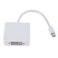 3 in 1 Mini DP Male to HDMI + VGA + DVI Female Square Adapter, Cable Length: 18cm (White)