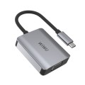 WIWU Alpha A20VH 2 In 1 USB-C / Type-C to VGA / HDMI HUB Adapter
