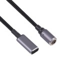 USB-C / Type-C Female to 8 Pin Magnetic DC Round Head Free Plug Charging Adapter Cable