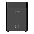 ORICO DS200U3 3.5 inch 2 Bay Magnetic-type USB 3.0 Hard Drive Enclosure with Blue LED Indicator(Blac