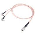 Dual TS9 to RG316 Coaxial RF Connector Cable Extension Cable, Specification: 50 x 50cm