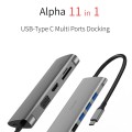 WIWU A11 11 In 1 Type-C / USB-C Multifunctional Extension HUB Adapter