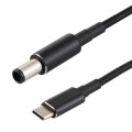 PD 100W 7.4 x 0.6mm Male to USB-C / Type-C Male Nylon Weave Power Charge Cable for HP, Cable Length: