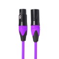 XRL Male to Female Microphone Mixer Audio Cable, Length: 1m (Purple)