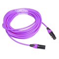 XRL Male to Female Microphone Mixer Audio Cable, Length: 3m (Purple)