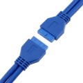 5Gbps USB 3.0 20 Pin Female to Female Extension Cable Mainboard Extender, Cable Length: 50cm