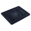 N19 USB Powered Portable Silent Fan Laptop Cooling Pad Stand (Black)