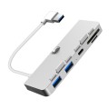 Rocketek For iMac Type-C / USB-C + Dual USB3.0 + SD / TF Multi-function HUB Expansion Dock