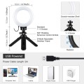 PULUZ 4.7 inch 12cm USB 3 Modes Dimmable LED Ring Vlogging Photography Video Lights + Pocket Tripod
