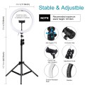 PULUZ 11.8 inch 30cm Light + 1.1m Tripod Mount Curved Surface RGBW Dimmable LED Ring Vlogging Photog