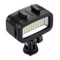 PULUZ 20 LEDs 40m Waterproof IPX8 Studio Light Video & Photo Light with Hot Shoe Base Adapter & Quic
