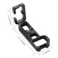 PULUZ 1/4 inch Vertical Shoot Quick Release L Plate Bracket Base Holder for Sony A7R / A7 / A7S(Blac