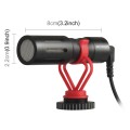 PULUZ Professional Interview Condenser Video Shotgun Microphone with 3.5mm Audio Cable for DSLR & DV