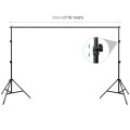 2 x 3m Photo Studio Background Support Stand Backdrop Crossbar Bracket(Black)