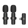 PULUZ Wireless Lavalier Noise Reduction Reverb Microphones for Type-C Phone, Type-C Receiver and Dua