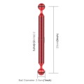 PULUZ  9 inch 23cm Length 20.8mm Diameter Dual Balls Carbon Fiber Floating Arm, Ball Diameter: 25mm(