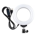 PULUZ 4.7 inch 12cm USB 3 Modes Dimmable LED Ring Selfie Beauty Vlogging Photography Video Lights wi