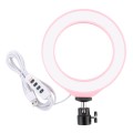 PULUZ 6.2 inch 16cm USB 3 Modes Dimmable LED Ring Vlogging Photography Video Lights with Tripod Ball