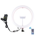 PULUZ 11.8 inch 30cm RGB Dimmable LED Ring Vlogging Selfie Photography Video Lights with Cold Shoe T