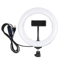 PULUZ 7.9 inch 20cm USB 3 Modes Dimmable Dual Color Temperature LED Curved Light Ring Vlogging Selfi