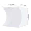 PULUZ 30cm Folding Portable Ring Light Board Photo Lighting Studio Shooting Tent Box Kit with 6 Colo