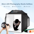 PULUZ 40cm Folding 72W 5500K Studio Shooting Tent Soft Box Photography Lighting Kit with 4 Colors (B