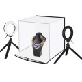 PULUZ 30cm Folding Portable Ring Light Photo Lighting Studio Shooting Tent Box Kit with 6 Colors Bac