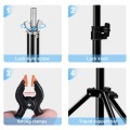 PULUZ 1x2m T-Shape Photo Studio Background Support Stand Backdrop Crossbar Bracket Kit with Clips(Gr