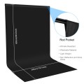 PULUZ 3m x 6m Photography Background Thickness Photo Studio Background Cloth Backdrop (Black)