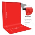 PULUZ 3m x 6m Photography Background Thickness Photo Studio Background Cloth Backdrop(Red)
