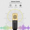 PULUZ Condenser Microphone Studio Broadcast Professional Singing Microphone (Gold)