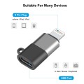 PULUZ USB-C / Type-C to 8 Pin OTG Adapter (Black)