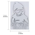 Baby On Board Pattern Vinyl Car Sticker, Size: 20cm x 13cm(Black)