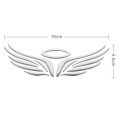 3D Angel Wings Pattern Car Sticker, Size: 16cm x 5.5cm (approx.)(Silver)