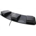 PC USB Triple Action Foot Switch(Black)