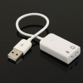 7.1 Channel USB Sound Adapter(White)