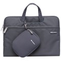 GEARMAX 13.3 inch Fashion Design Lash Handbag, Canvas Tablet Case for Laptop (GM3910)(Grey)
