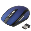 2.4 GHz 800~1600 DPI Wireless 6D Optical Mouse with USB Mini Receiver, Plug and Play, Working Distan