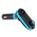 Bluetooth Tacking Handsfree Car Kit FM Transmitter with Remote Control, 2.1A Dual Car Charger, For i