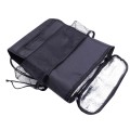 Multi-Pocket Insulation Cold Car Seat Back Storage Bag(Black)