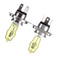 H4 Xenon Pure Yellow Bulbs, 12V 100/90W