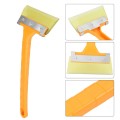 Automobile Supplies Car Snow Brush Snow Shovel Cleaning Scraper(Yellow)