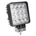 48W Bridgelux 4000lm 16 LED White Light Floodlight Engineering Lamp / Waterproof IP67 SUVs Light, DC