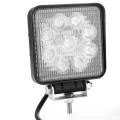 27W Bridgelux 2150lm 9 LED White Light Condenser Engineering Lamp / Waterproof IP67 SUVs Light, DC 1