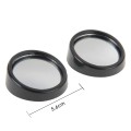 2 PCS SY-022 Car Vehicle Mirror Blind Spot Rear View Small Round Mirror, Diameter: about 5.6cm(Black